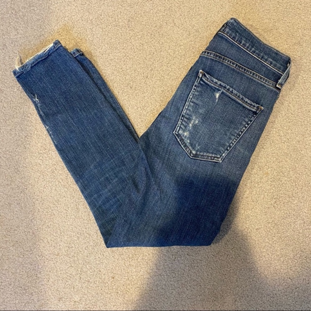 AGOLDE Sophie High Rise Skinny Distressed Jeans